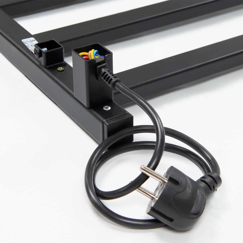 Полотенцесушитель Пэк сп 5 П 80х50 черный ВГП